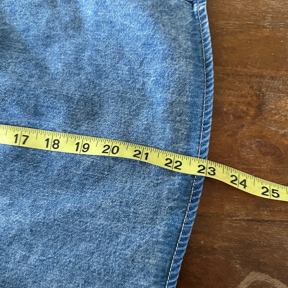 Target Universal Thread Denim Chambray Button-Up … - image 6